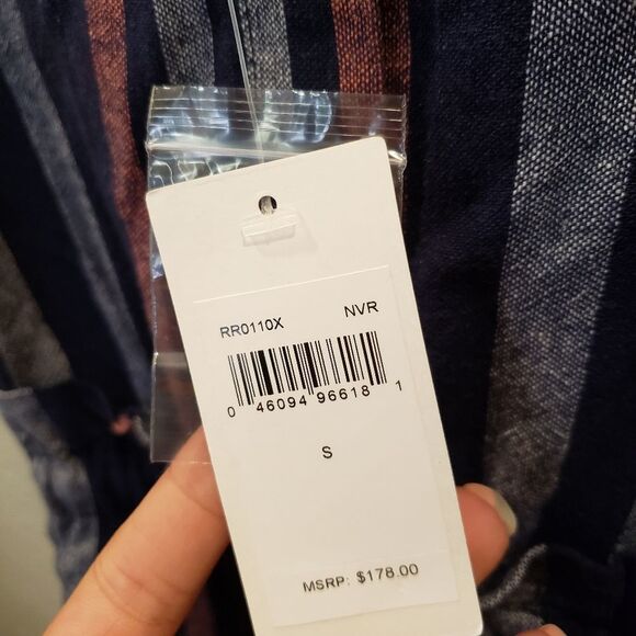 Splendid Veritcal CrossHatch Waist Tie Jumpsuit - Picture 7 of 9